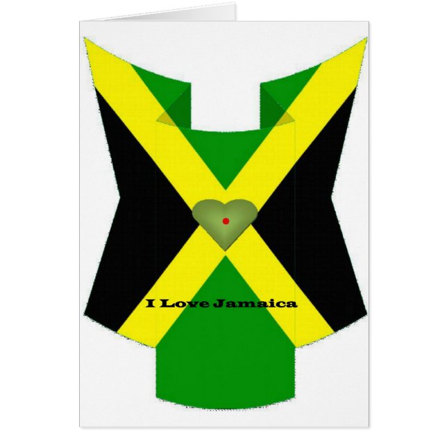 I Liebe Jamaica National Flag Colors (Vorne)