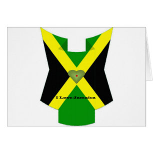I Liebe Jamaica National Flag Colors
