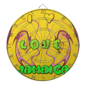 I Liebe Jamaica.png Dartscheibe