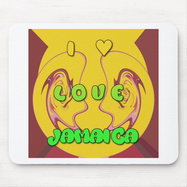 I Liebe Jamaica.png Mousepad (Vorne)