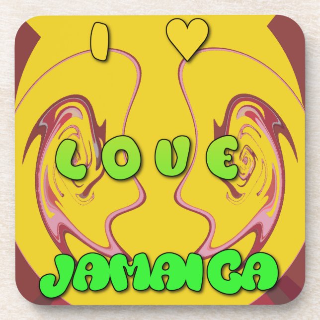I Liebe Jamaica.png Untersetzer (Vorderseite)