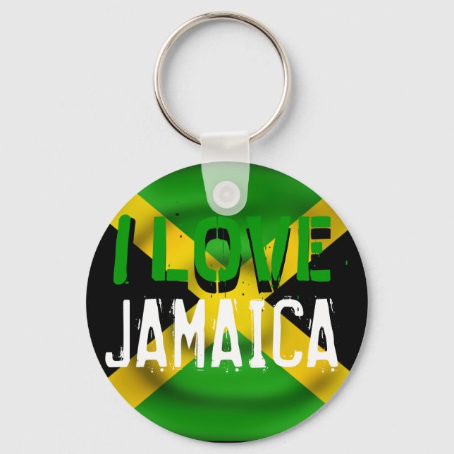 I Liebe Jamaica Schlüsselanhänger (Vorderseite)