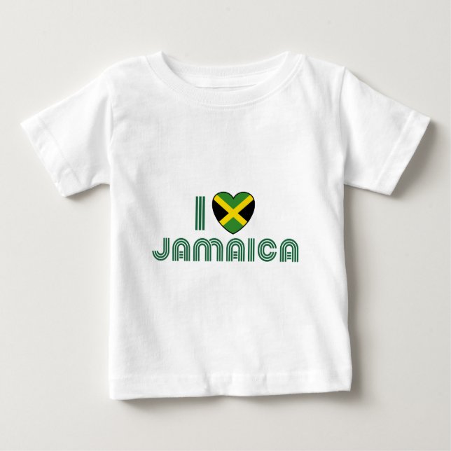I Liebe Jamaika Baby T-shirt (Vorderseite)
