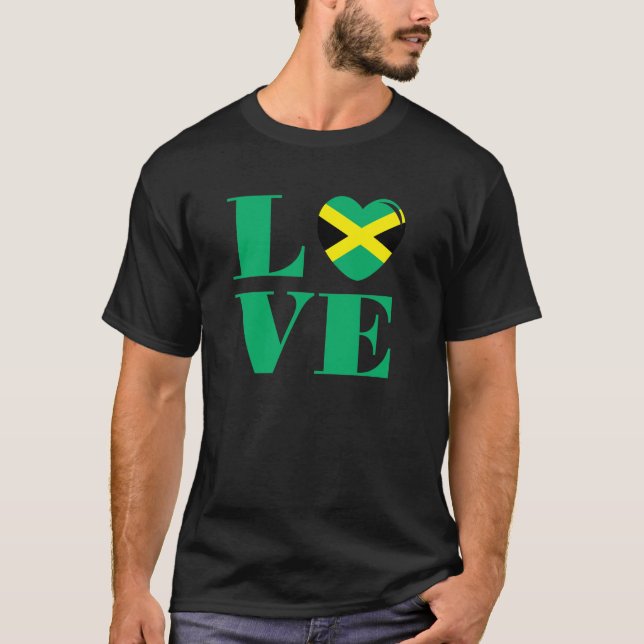 I Liebe Jamaika T-Shirt (Vorderseite)