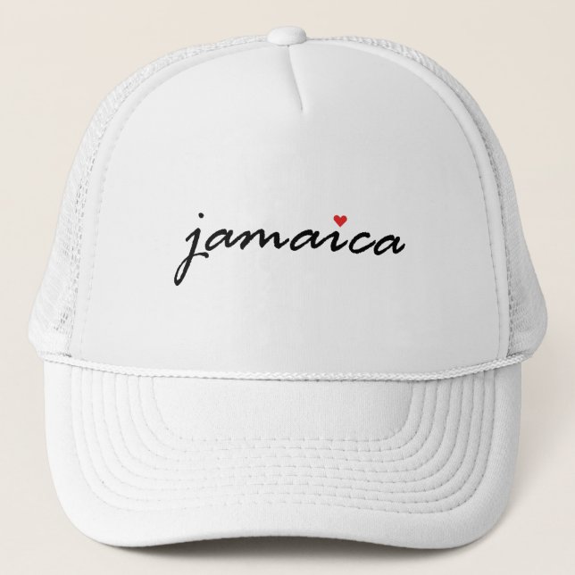 I Liebe Jamaika Truckerkappe (Vorderseite)