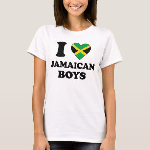 I Liebe Jamaikanische Jungen T-Shirt