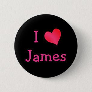 I Liebe James Button