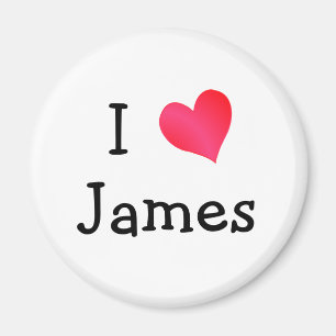 I Liebe James Magnet