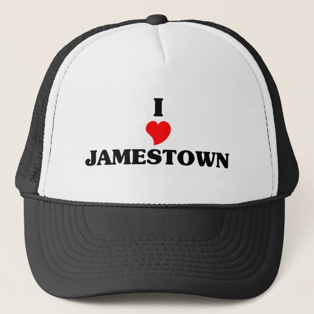 I Liebe Jamestown Truckerkappe (Vorderseite)