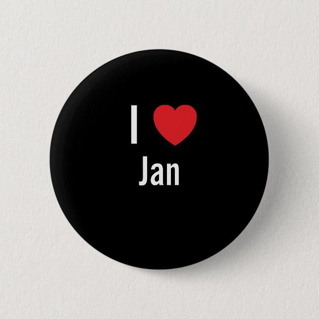 I Liebe Jan Button (Vorderseite)