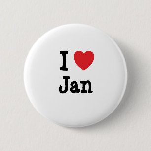 I Liebe Jan Herzlicher T - Shirt Button