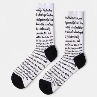 I Liebe Jane Austen Socken