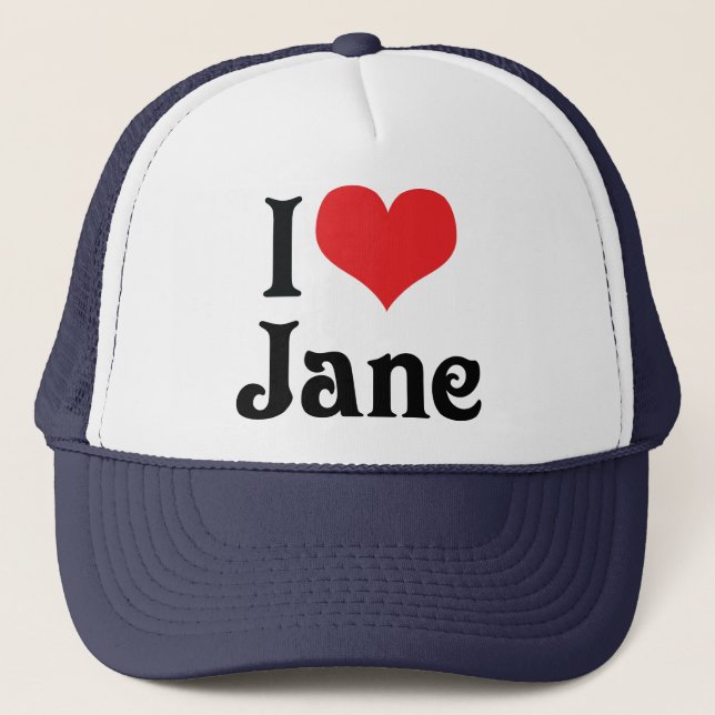 I Liebe Jane Truckerkappe (Vorderseite)