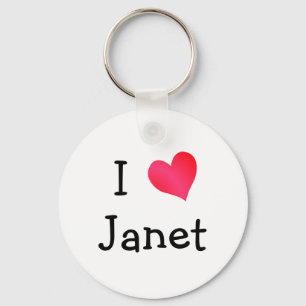 I Liebe Janet Schlüsselanhänger