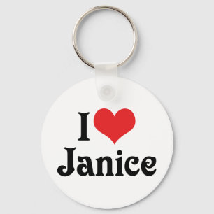 I Liebe Janice Schlüsselanhänger