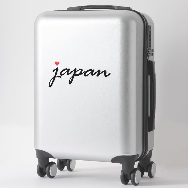I Liebe Japan Aufkleber (Koffer)