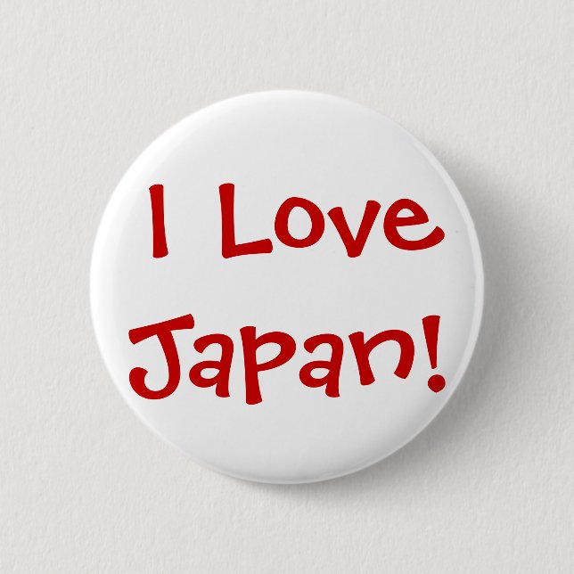 I Liebe Japan! Button (Vorderseite)