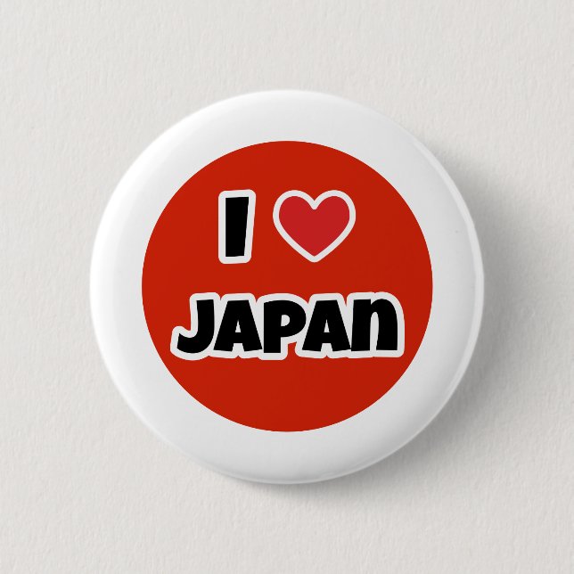 I Liebe Japan Button (Vorderseite)