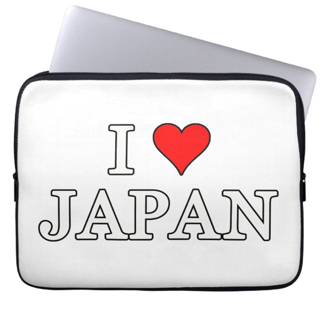 I Liebe Japan Laptopschutzhülle (Vorderseite)