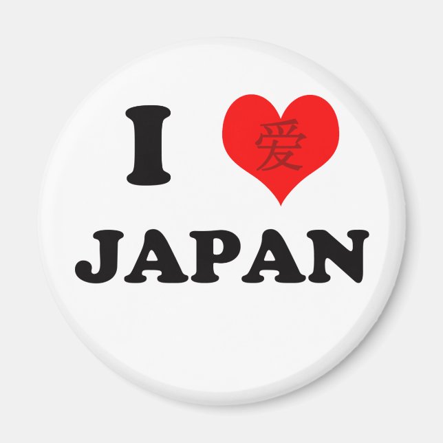 I Liebe Japan Magnet (Vorne)