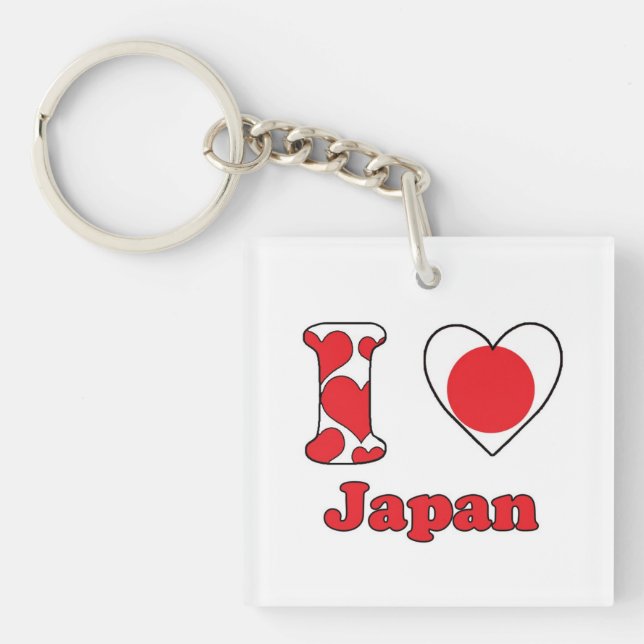 I Liebe Japan Schlüsselanhänger (Vorderseite)