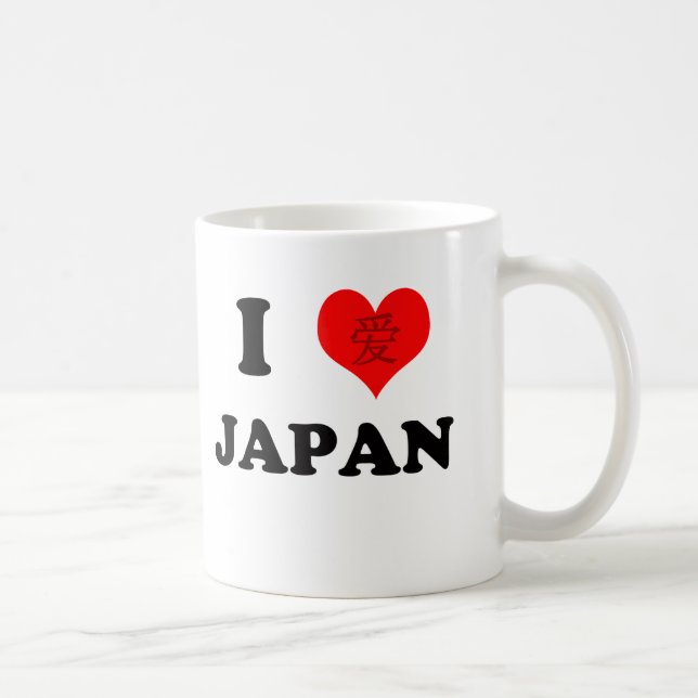 I Liebe-Japan-Tasse Kaffeetasse (Rechts)