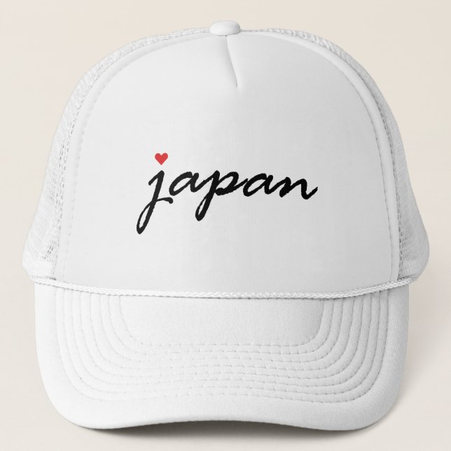 I Liebe Japan Truckerkappe (Vorderseite)