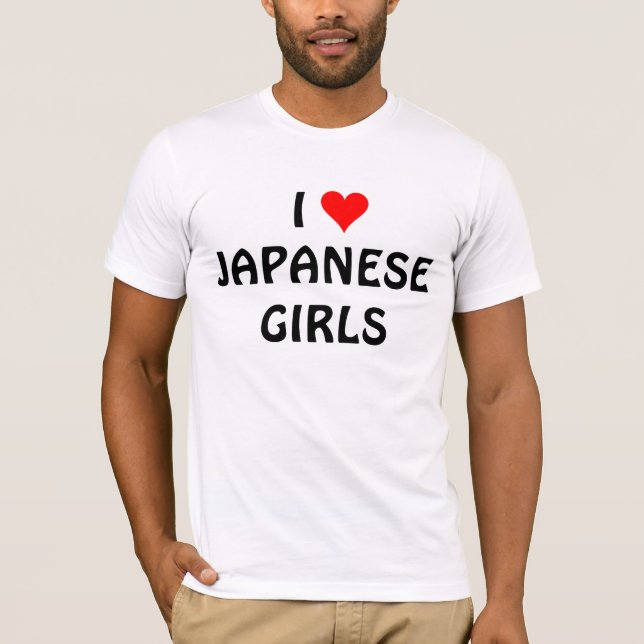 I LIEBE-JAPANER-MÄDCHEN T-Shirt (Vorderseite)