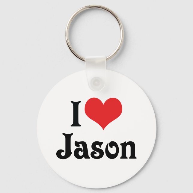 I Liebe Jason Schlüsselanhänger (Vorderseite)