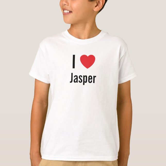 I Liebe Jasper T-Shirt (Vorderseite)