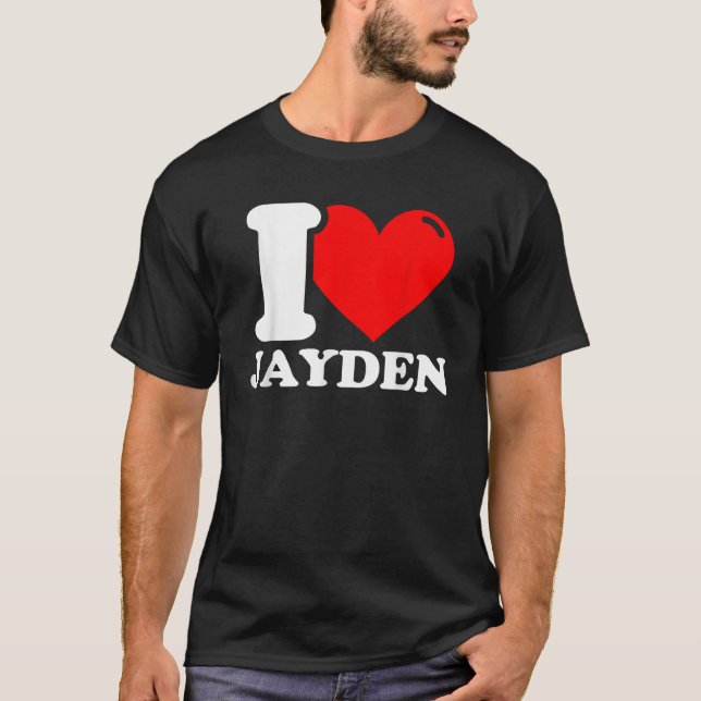 I Liebe Jayden T-Shirt (Vorderseite)
