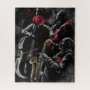 I Liebe Jazz Music Jigsaw Puzzle - Malerei