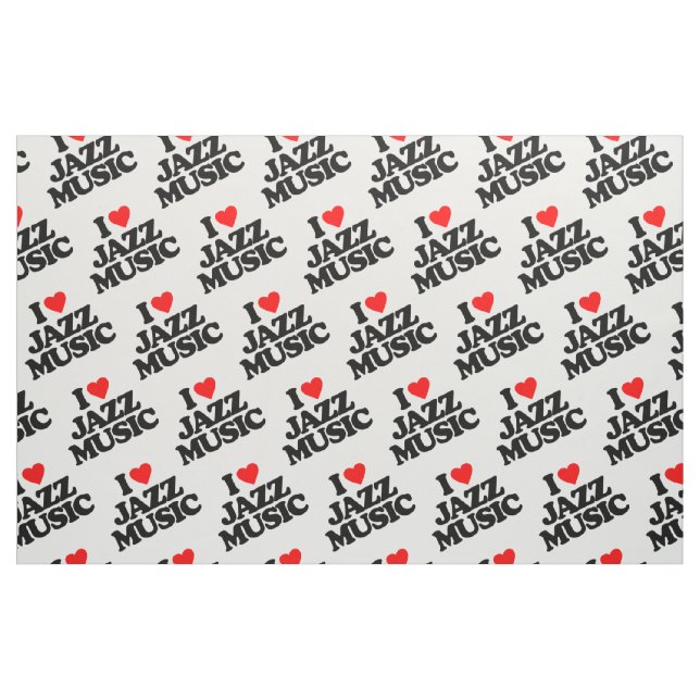 I LIEBE-JAZZ-MUSIK STOFF (Fat Quarter (45,7 x 55,9 cm))