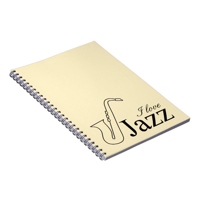 I Liebe Jazz Notizblock (Rechte Seite)