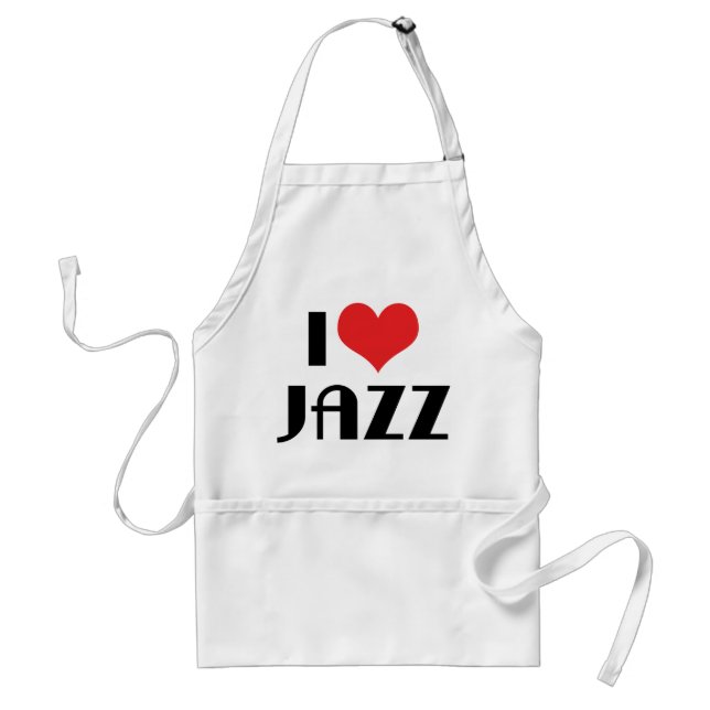 I Liebe Jazz Schürze (Vorne)