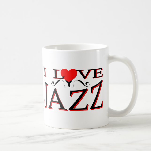 I Liebe-Jazz Tasse (Rechts)