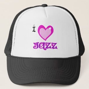 I LIEBE Jazz Truckerkappe