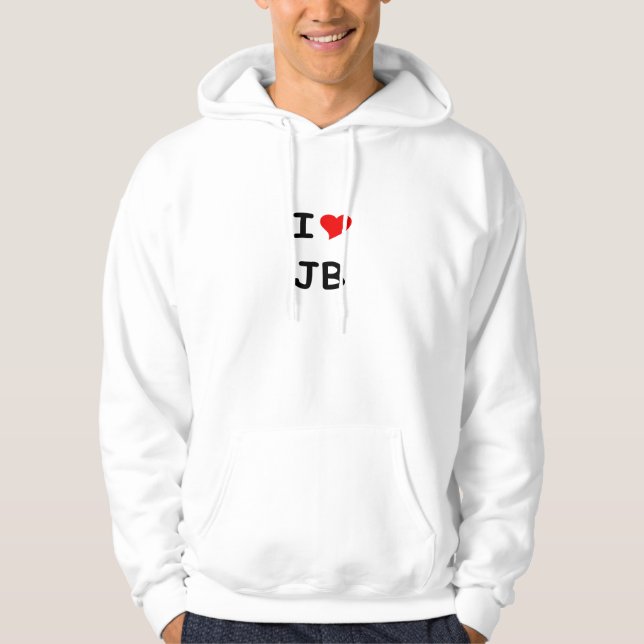 I Liebe JB Hoodie (Vorderseite)