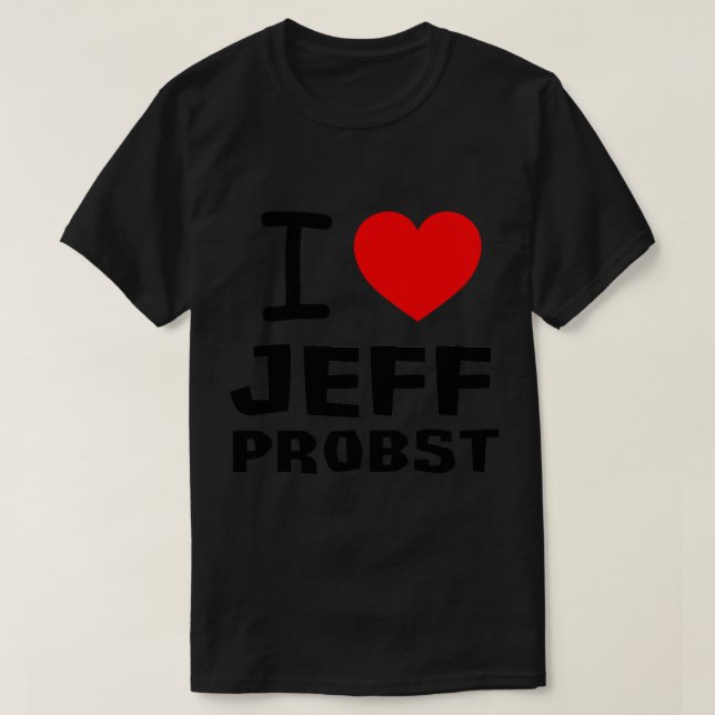 I Liebe Jeff Probst Survivor T-Shirt (Design vorne)