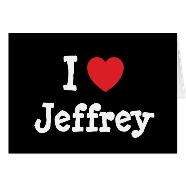 I Liebe Jeffrey T - Shirt (Vorderseite (Horizontal))