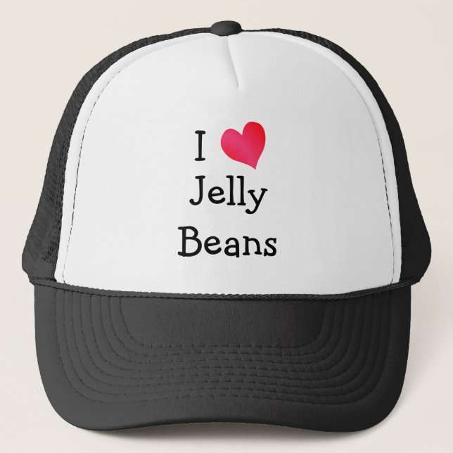 I Liebe Jelly Beans Truckerkappe (Vorderseite)