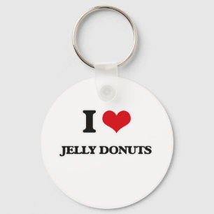 I Liebe Jelly Donuts Schlüsselanhänger