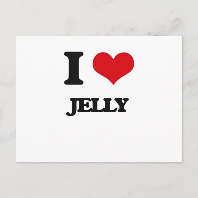 I Liebe Jelly Postkarte (Vorderseite)