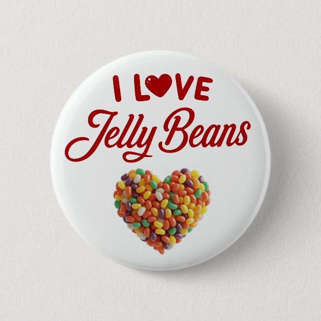 I Liebe Jellybeans Button (Vorderseite)