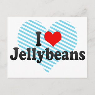 I Liebe Jellybeans Postkarte