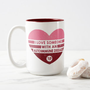 I Liebe Jemand [Autoimmune] Zweifarbige Tasse