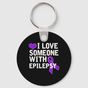 I Liebe Jemand - Epilepsie Bewusstsein Schlüsselanhänger