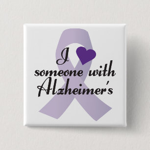 I Liebe jemand mit Alzheimers Button