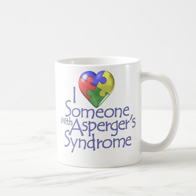 I Liebe jemand mit Aspergers Kaffeetasse (Rechts)