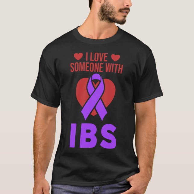 I Liebe Jemand mit IBS Reizbarem Darmsyndrom S T-Shirt (Vorderseite)